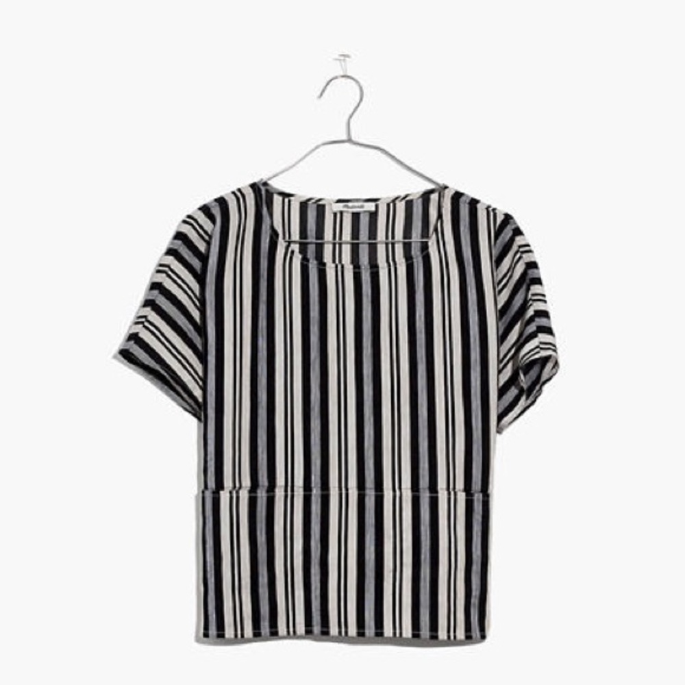 Madewell Boxy Top in Evelyn Stripe